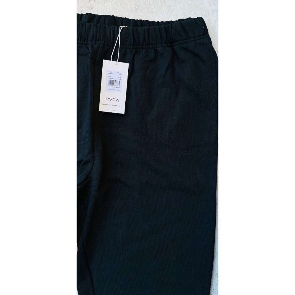 RVCA Women’s PTC Black Oversized Sweatpants Size L/12 Jogger Lounge AVJNP00206 - Picture 4 of 7